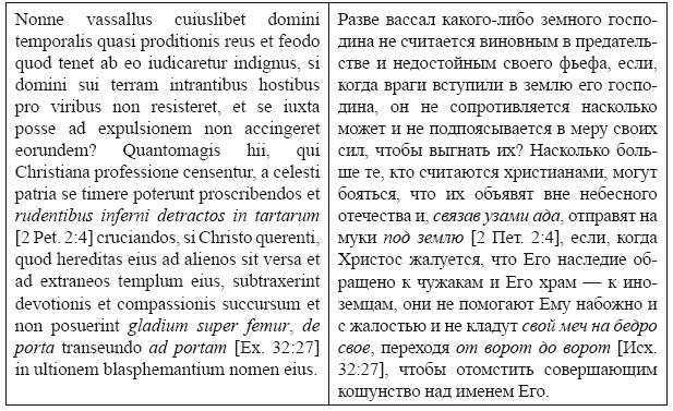 Крестовые походы в Палестину (1095-1291). Аргументы для привлечения к участию