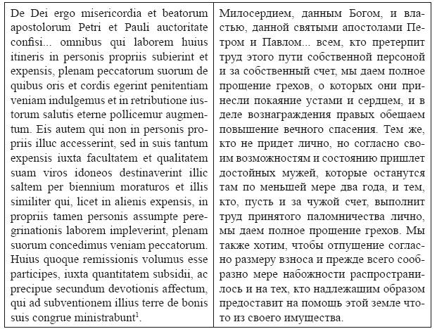 Крестовые походы в Палестину (1095-1291). Аргументы для привлечения к участию