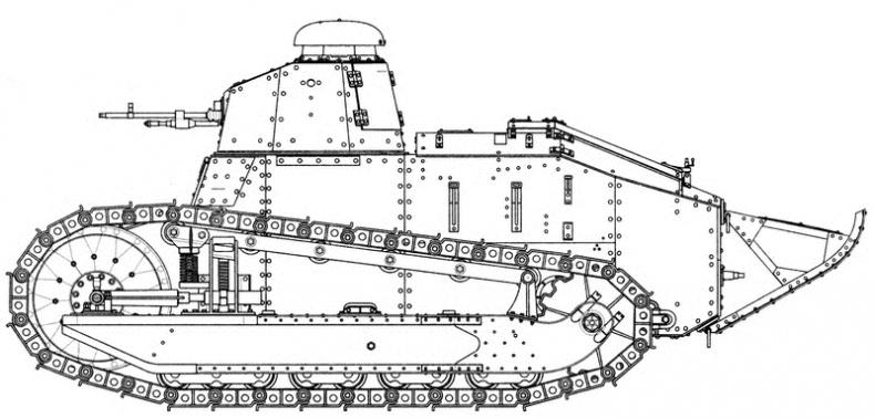 Танк №1 "Рено ФТ-17". Первый, легендарный