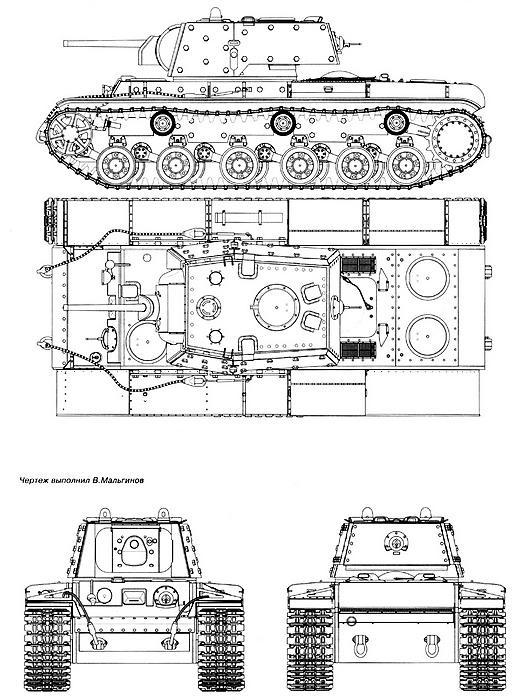 Танк прорыва КВ. "Клим Ворошилов"