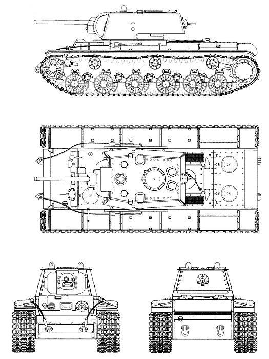 Танк прорыва КВ. "Клим Ворошилов"