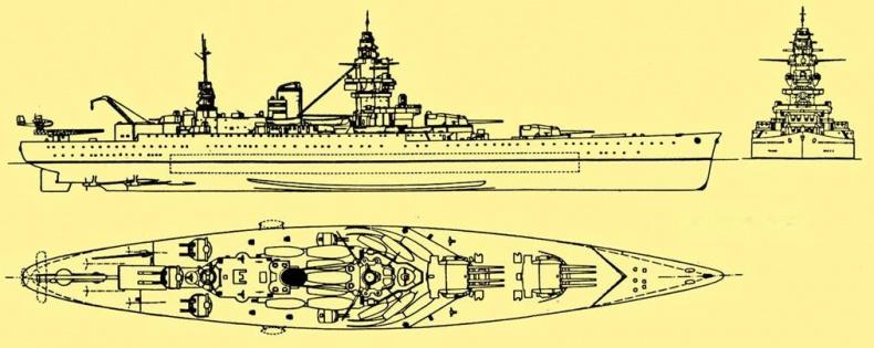 Линейные корабли ’’Дюнкерк” и ’’Страсбург”